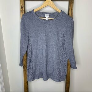 Weekend by Chicos Blue Top